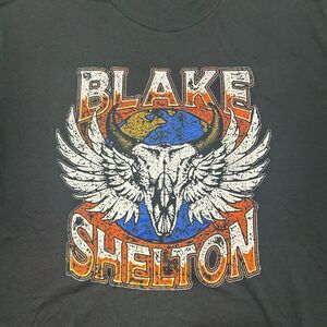 Blake Shelton Shirt Large Black Honky Tonk Band Tee 2024 Tour‎ Country Mens